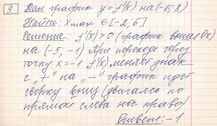 решение задания №9 вариант №1 ЕГЭ 2027 математика профильный уровень Ященко