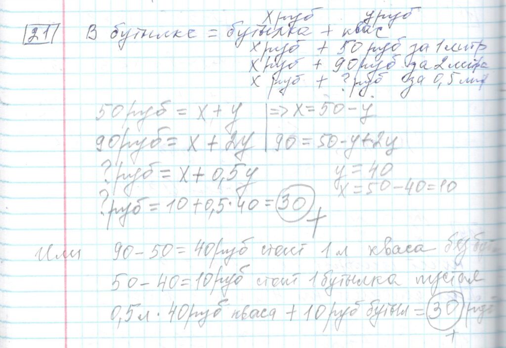 Решение задания 21 варианта №7 ЕГЭ Математика 2023 Ященко 30 вариантов базовый уровень