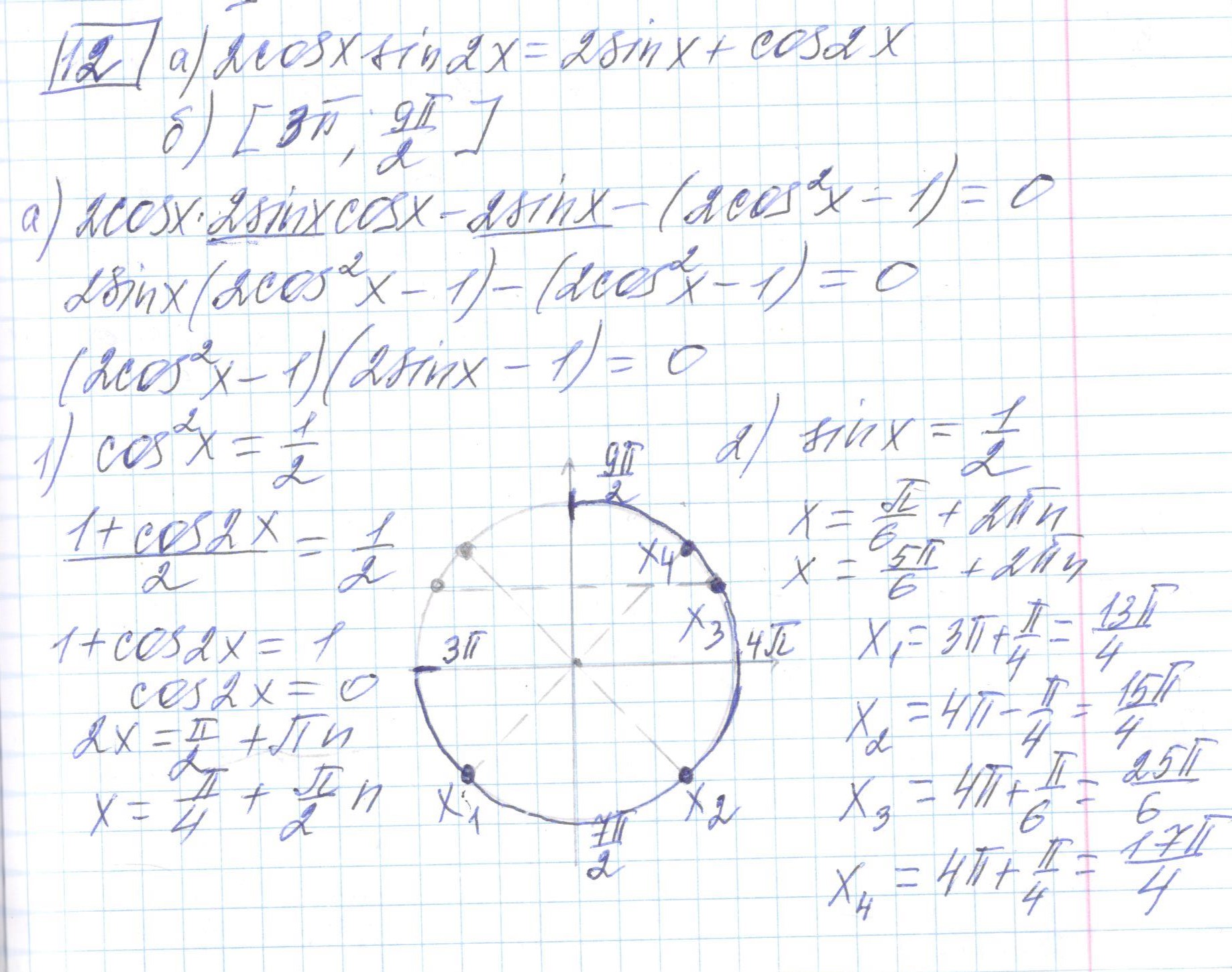 Вариант 13 профильная математика 2024 ященко