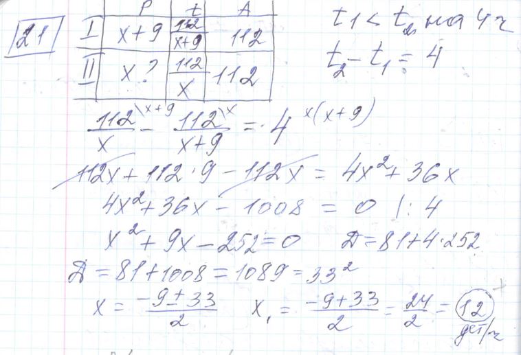 Решение задания 21, варианта №15 ОГЭ 2023 Математика Ященко 36 вариантов
