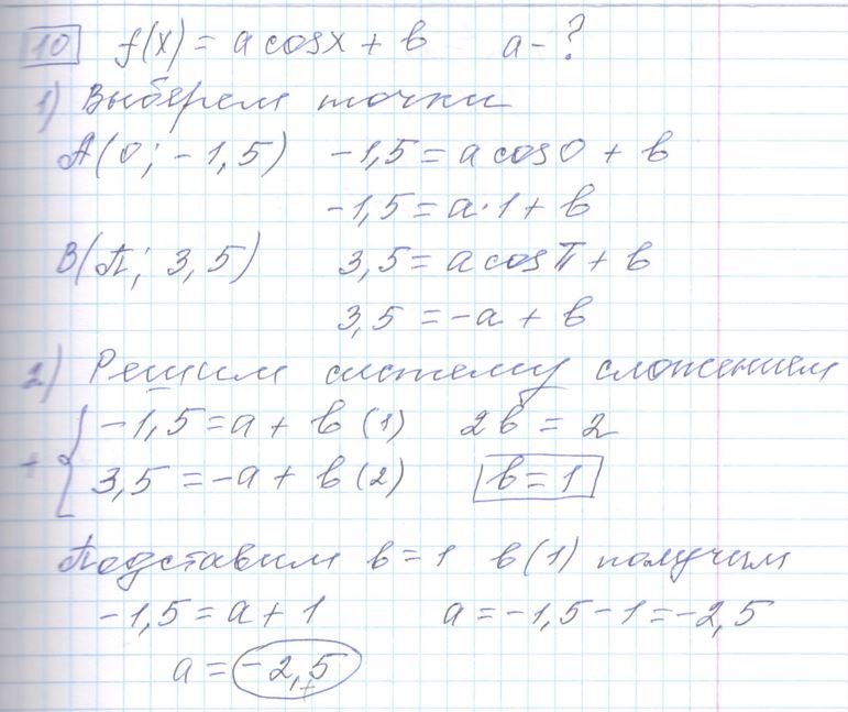 Решение задания 10, варианта №33 ЕГЭ 2023 Математика профиль Ященко 36 вариантов профильный уровень