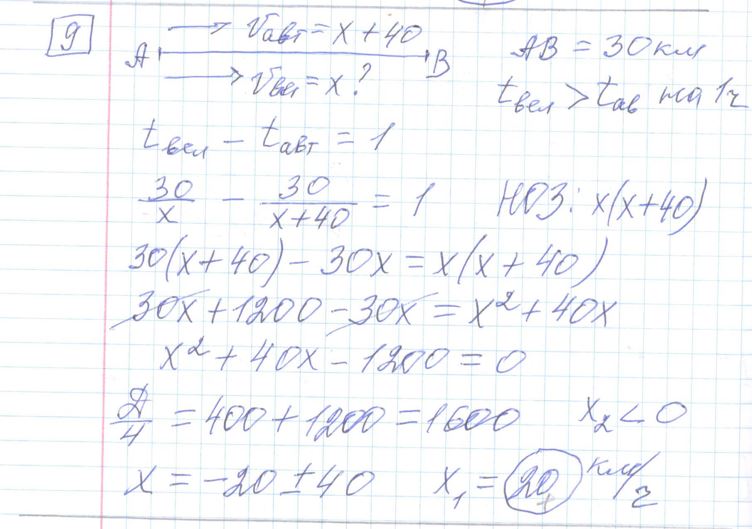 Решение задания 9, варианта №35 ЕГЭ 2023 Математика профиль Ященко 36 вариантов профильный уровень