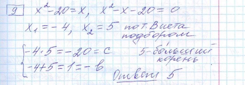 решение задания 9 вариант 15 ОГЭ 2024 математика Ященко