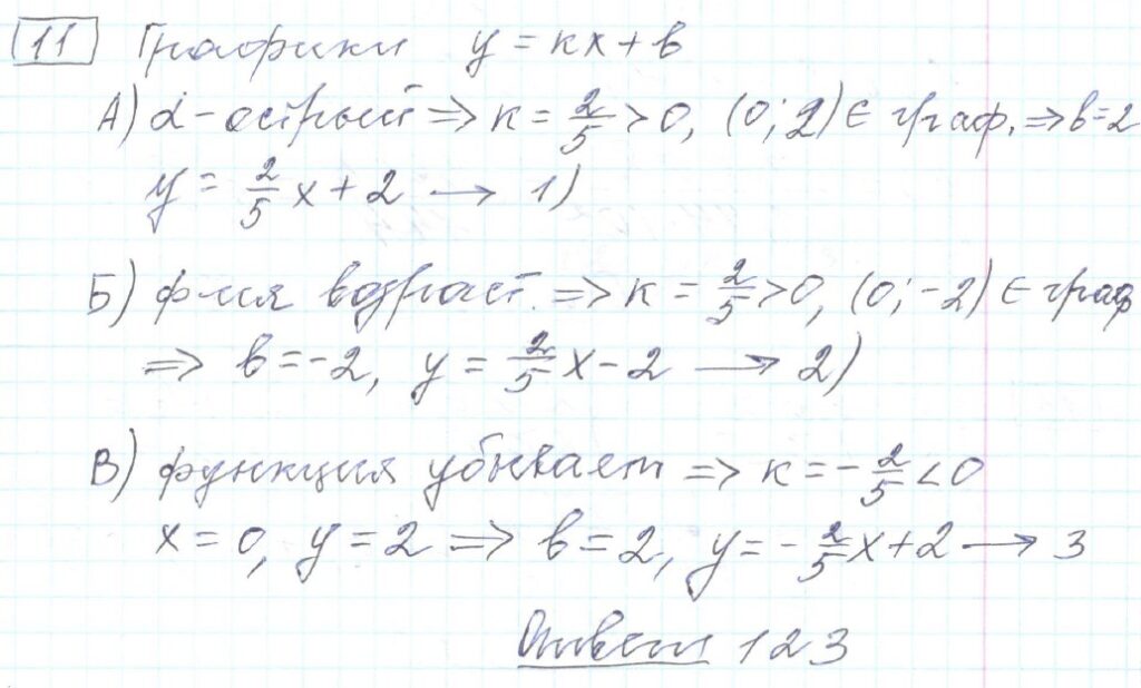 решение задания 11 вариант 34 ОГЭ 2024 математика Ященко